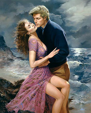 romance cover illustration by edward tadiello