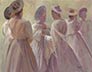 SISTERS original oil painting by edward tadiello